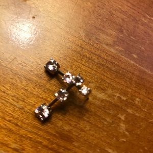 💕Silver pink jewelry Earrings